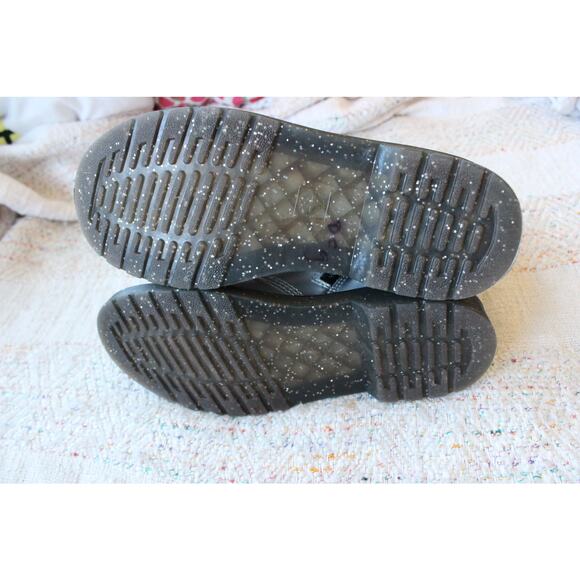 Dr. Martens Silver Glitter Red Heart 1460 J Boots Size W5 - Picture 3 of 4